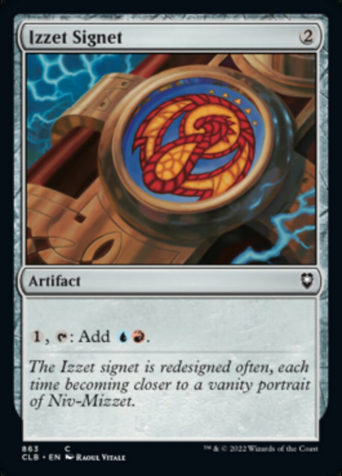 Izzet Signet [Commander Legends: Battle for Baldur's Gate] MTG Single Magic: The Gathering    | Red Claw Gaming