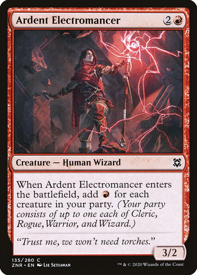 Ardent Electromancer [Zendikar Rising] MTG Single Magic: The Gathering    | Red Claw Gaming