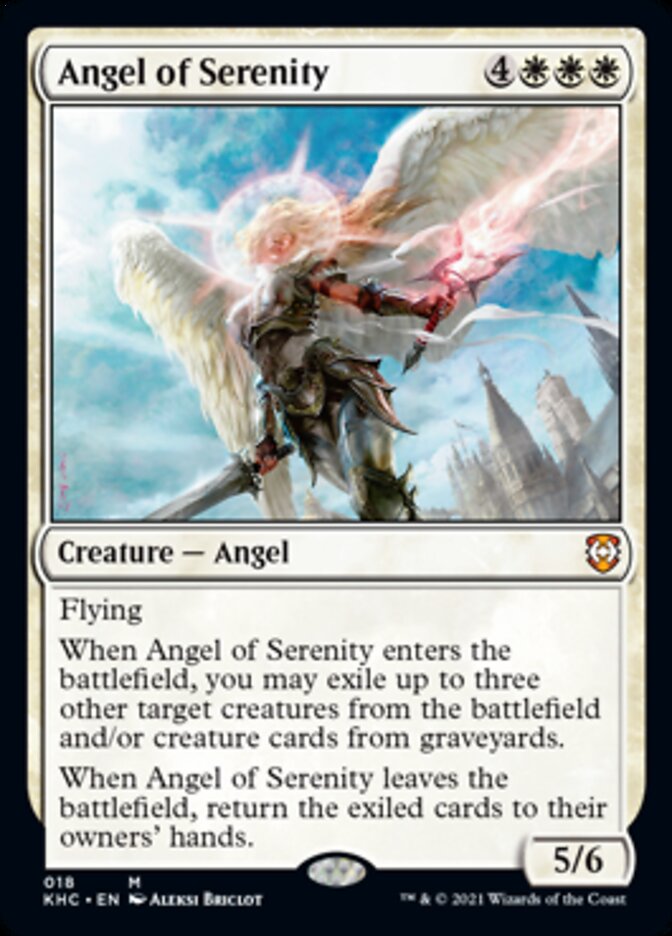 Angel of Serenity [Kaldheim Commander] MTG Single Magic: The Gathering    | Red Claw Gaming
