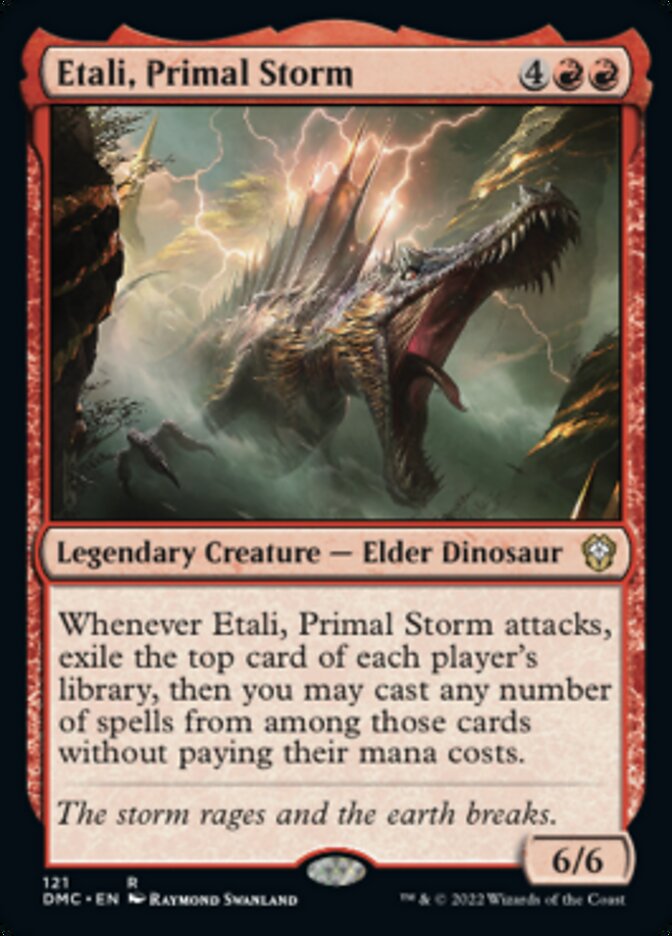 Etali, Primal Storm [Dominaria United Commander] MTG Single Magic: The Gathering    | Red Claw Gaming