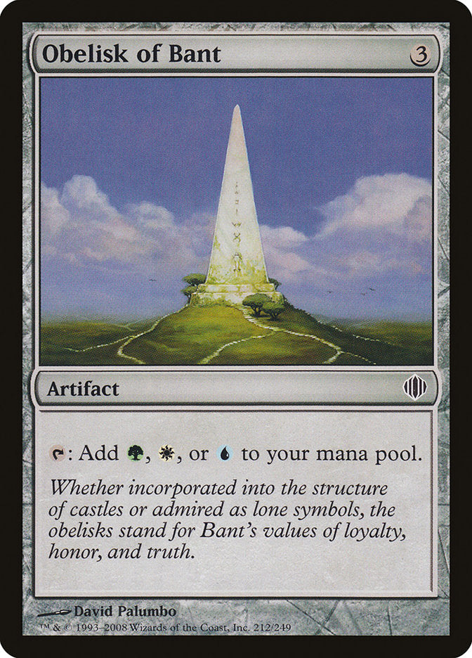 Obelisk of Bant [Shards of Alara] MTG Single Magic: The Gathering    | Red Claw Gaming