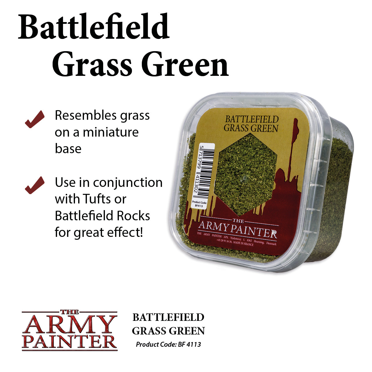 Grass Green, Flock Battlefield Army Painter    | Red Claw Gaming