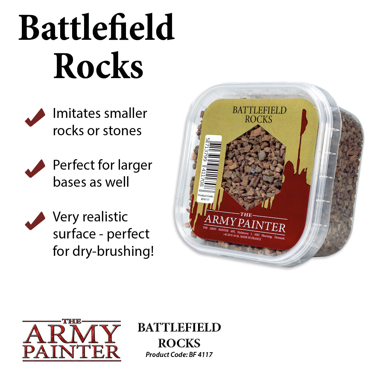 Battlefield Rocks - Basing Battlefield Army Painter    | Red Claw Gaming