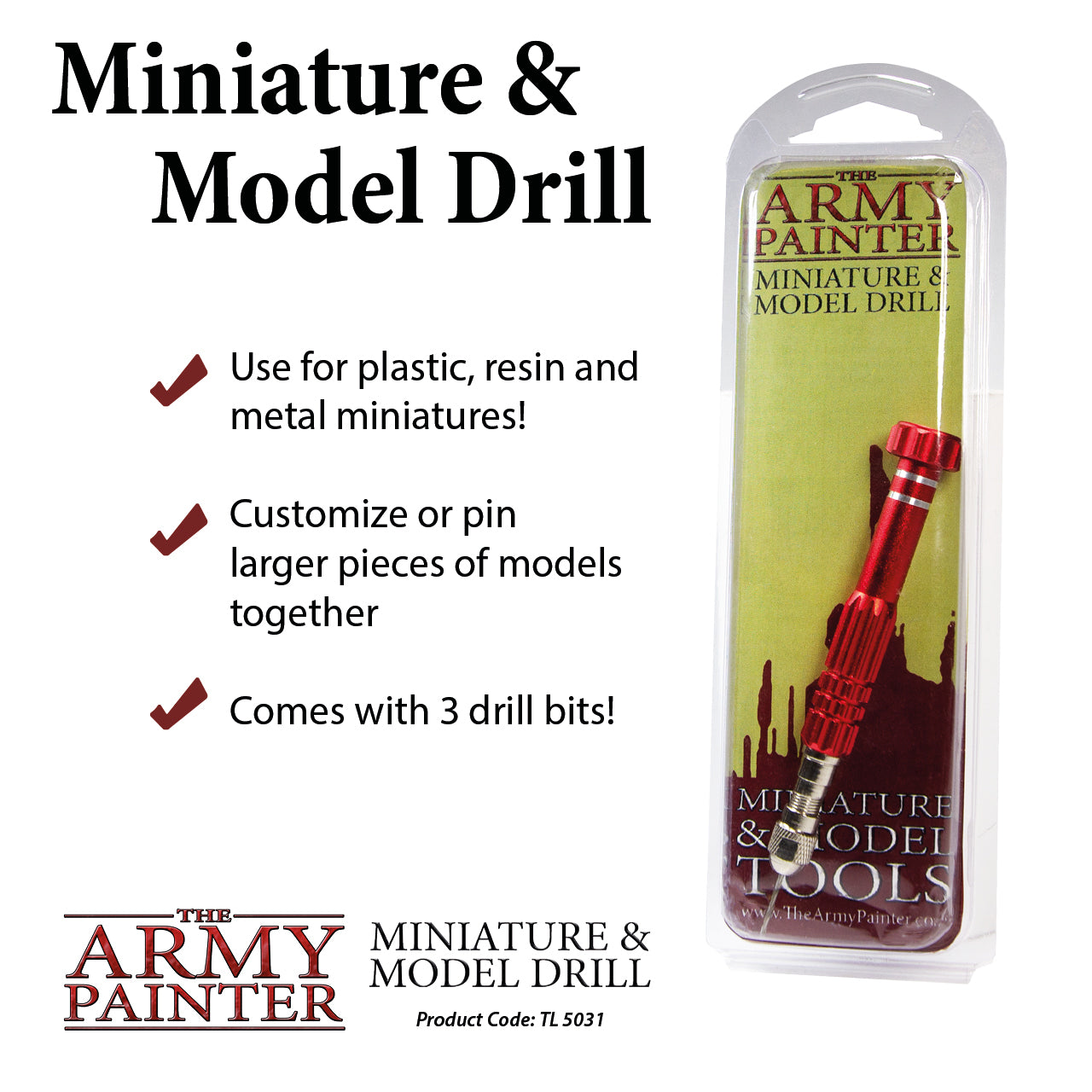 Miniature and Model Drill Tool Army Painter    | Red Claw Gaming
