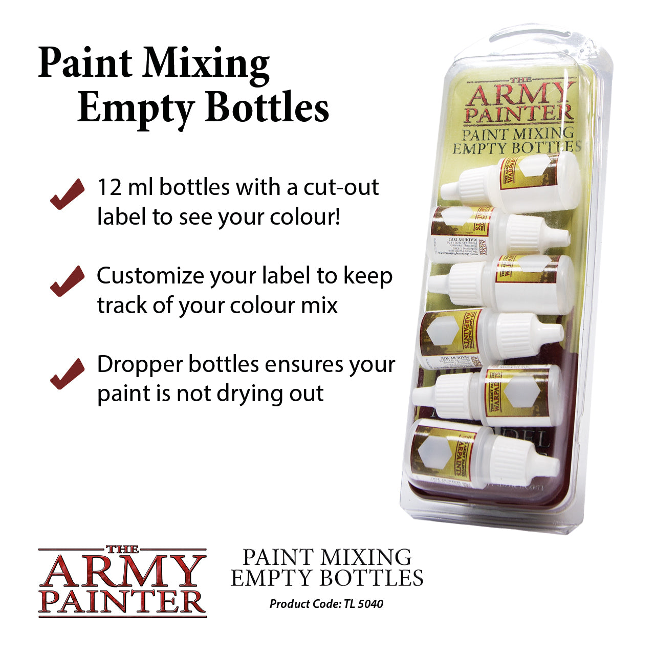 Empty Bottles Tool Army Painter    | Red Claw Gaming