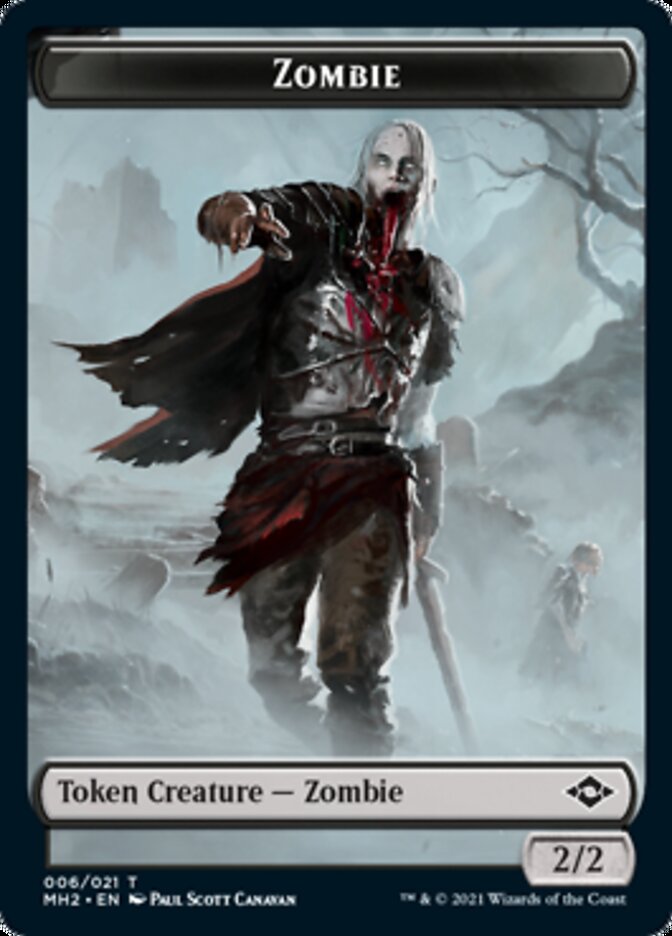Treasure (21) // Zombie Double-Sided Token [Modern Horizons 2 Tokens] MTG Single Magic: The Gathering    | Red Claw Gaming