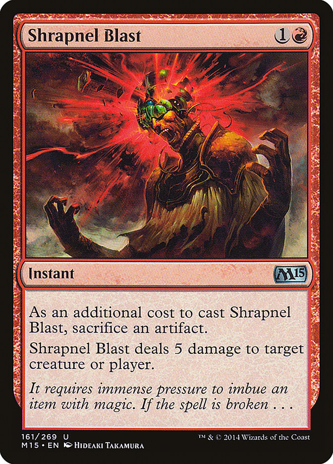 Shrapnel Blast [Magic 2015] MTG Single Magic: The Gathering    | Red Claw Gaming