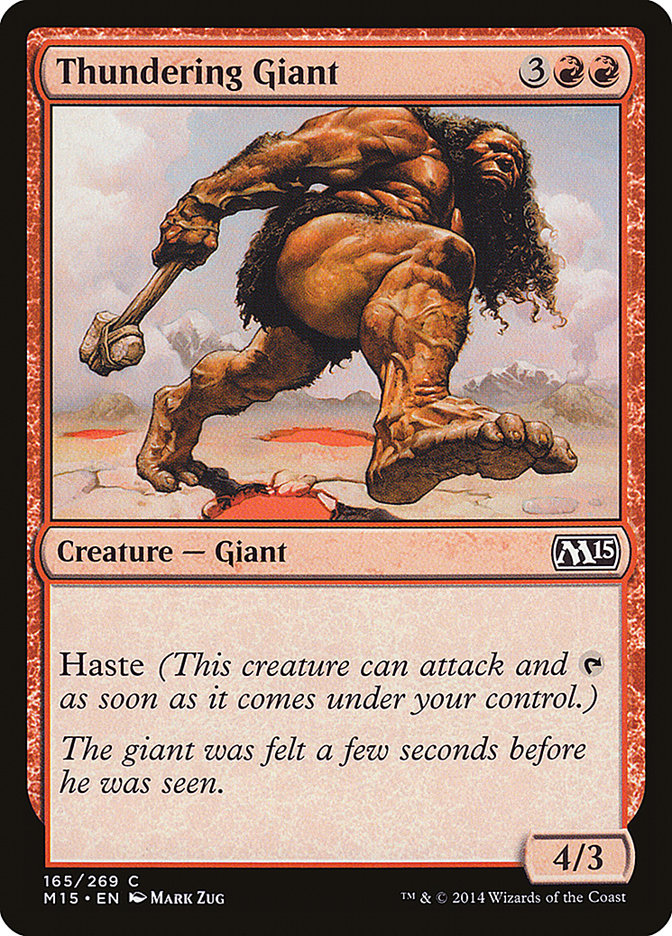 Thundering Giant [Magic 2015] MTG Single Magic: The Gathering    | Red Claw Gaming