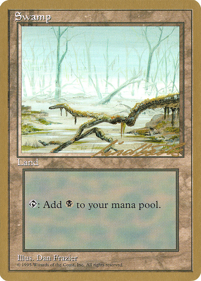 Swamp (ll372) (Leon Lindback) [Pro Tour Collector Set] MTG Single Magic: The Gathering    | Red Claw Gaming