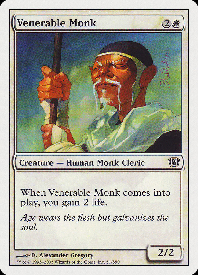Venerable Monk [Ninth Edition] MTG Single Magic: The Gathering    | Red Claw Gaming