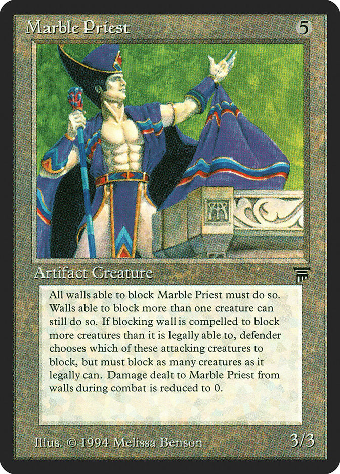 Marble Priest [Legends] MTG Single Magic: The Gathering    | Red Claw Gaming