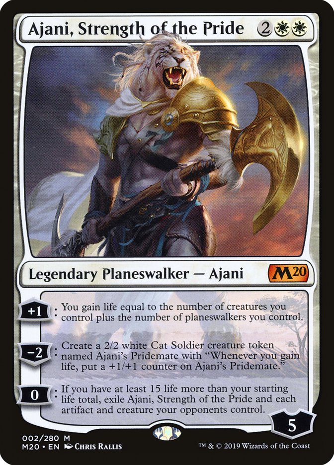 Ajani, Strength of the Pride [Core Set 2020] MTG Single Magic: The Gathering    | Red Claw Gaming