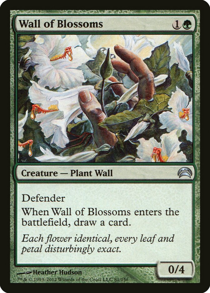 Wall of Blossoms [Planechase 2012] MTG Single Magic: The Gathering    | Red Claw Gaming