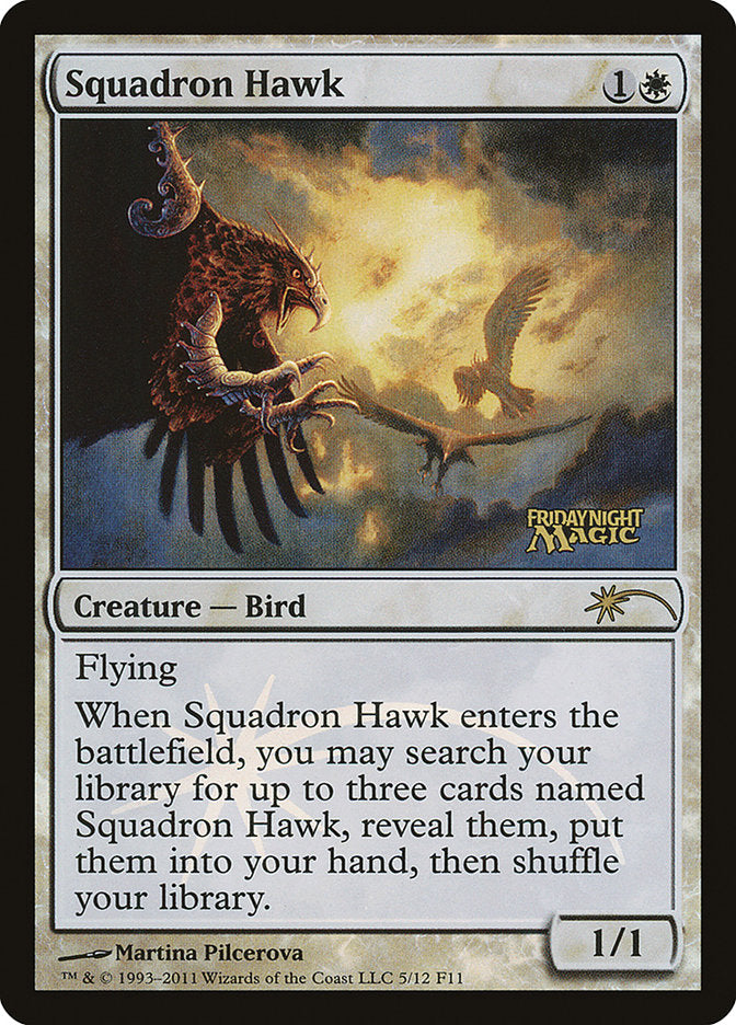 Squadron Hawk [Friday Night Magic 2011] MTG Single Magic: The Gathering    | Red Claw Gaming