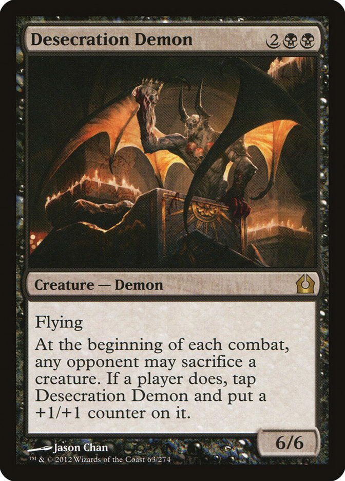 Desecration Demon [Return to Ravnica] MTG Single Magic: The Gathering    | Red Claw Gaming