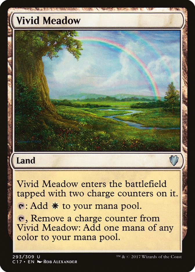 Vivid Meadow [Commander 2017] MTG Single Magic: The Gathering    | Red Claw Gaming