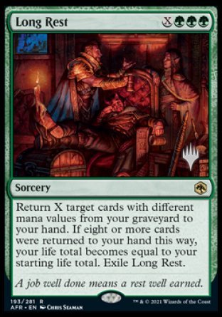 Long Rest (Promo Pack) [Dungeons & Dragons: Adventures in the Forgotten Realms Promos] MTG Single Magic: The Gathering    | Red Claw Gaming