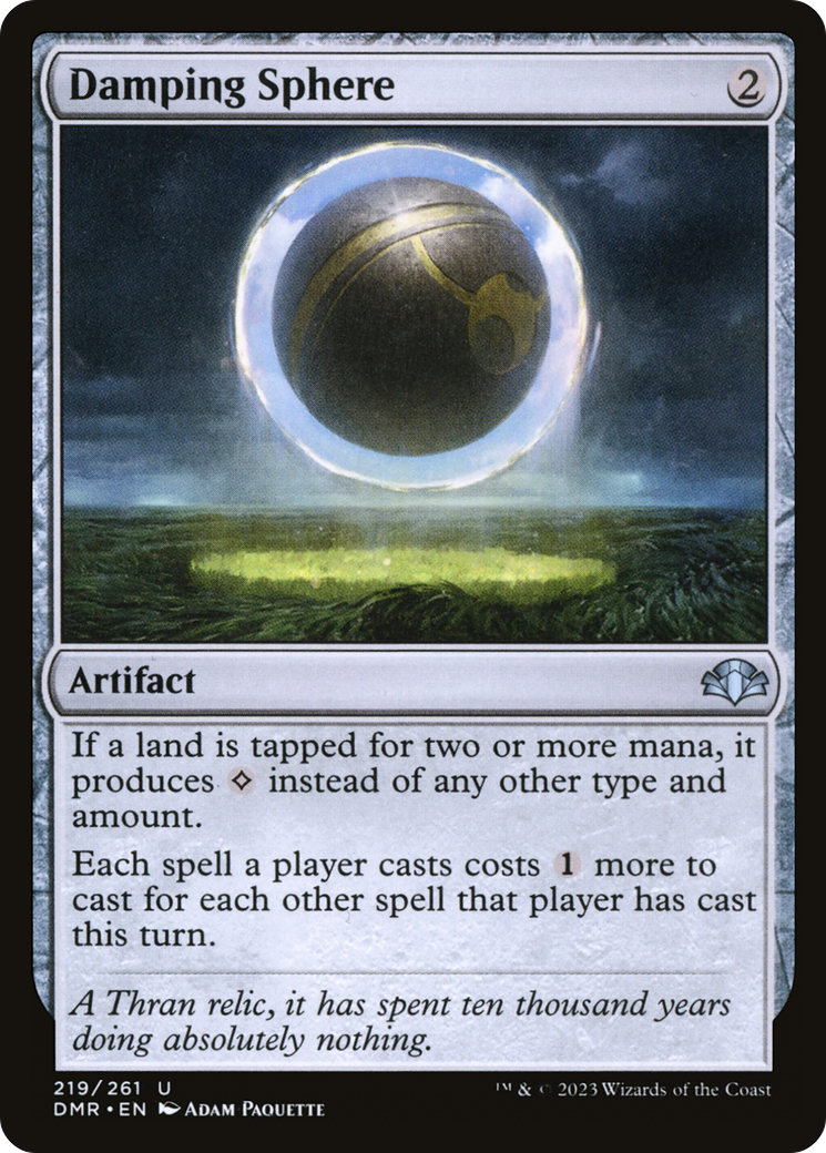 Damping Sphere [Dominaria Remastered] MTG Single Magic: The Gathering    | Red Claw Gaming