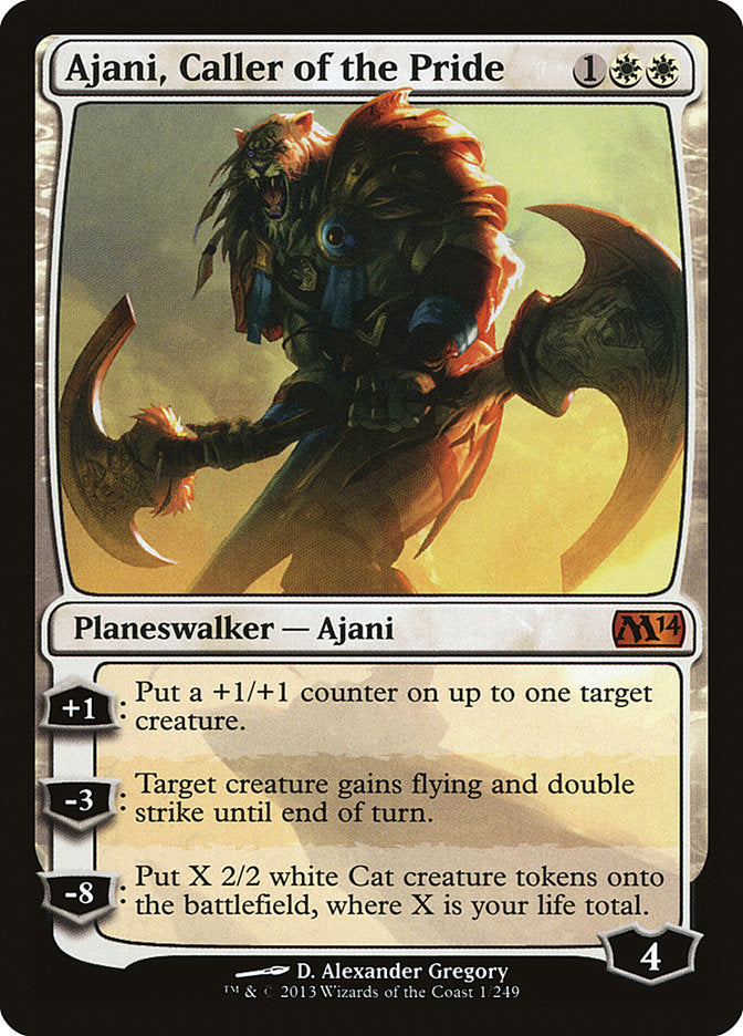 Ajani, Caller of the Pride [Magic 2014] MTG Single Magic: The Gathering    | Red Claw Gaming
