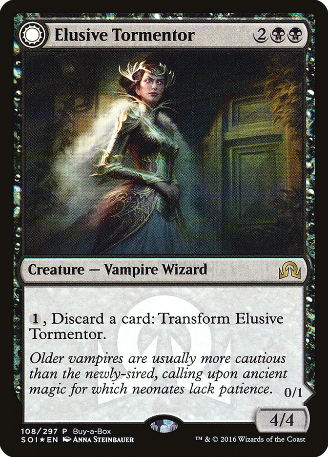 Elusive Tormentor // Insidious Mist (Buy-A-Box) [Shadows over Innistrad Promos] MTG Single Magic: The Gathering    | Red Claw Gaming