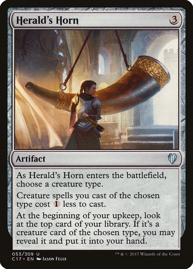 Herald's Horn [Commander 2017] MTG Single Magic: The Gathering    | Red Claw Gaming