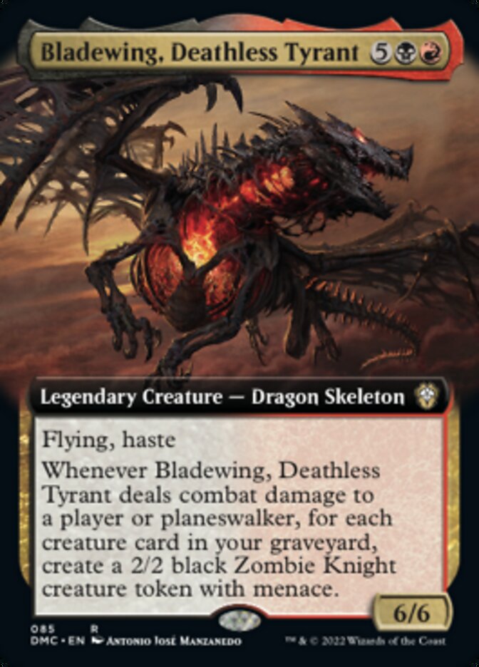 Bladewing, Deathless Tyrant (Extended Art) [Dominaria United Commander] MTG Single Magic: The Gathering    | Red Claw Gaming
