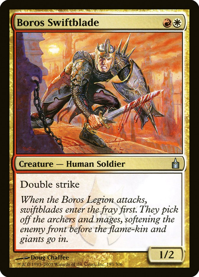 Boros Swiftblade [Ravnica: City of Guilds] MTG Single Magic: The Gathering    | Red Claw Gaming