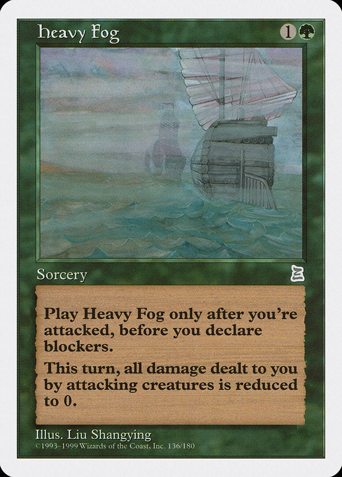 Heavy Fog [Portal Three Kingdoms] MTG Single Magic: The Gathering    | Red Claw Gaming