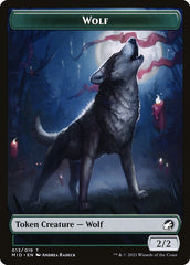 Wolf (013) // Treasure (015) Double-Sided Token [Challenger Decks 2022 Tokens] MTG Single Magic: The Gathering    | Red Claw Gaming