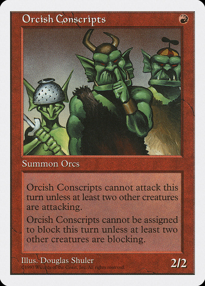 Orcish Conscripts [Fifth Edition] MTG Single Magic: The Gathering    | Red Claw Gaming