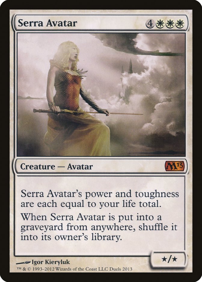 Serra Avatar (Duels of the Planeswalkers Promos) [Duels of the Planeswalkers Promos 2012] MTG Single Magic: The Gathering    | Red Claw Gaming