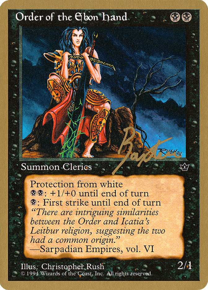Order of the Ebon Hand (Rush) (George Baxter) [Pro Tour Collector Set] MTG Single Magic: The Gathering    | Red Claw Gaming