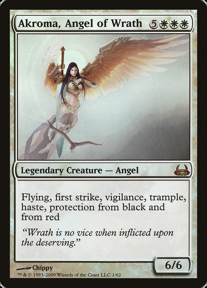 Akroma, Angel of Wrath [Duel Decks: Divine vs. Demonic] MTG Single Magic: The Gathering    | Red Claw Gaming