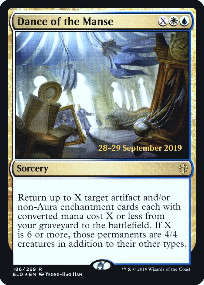 Dance of the Manse [Throne of Eldraine Prerelease Promos] MTG Single Magic: The Gathering    | Red Claw Gaming