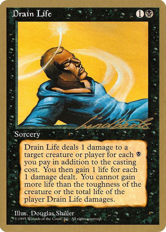 Drain Life (Leon Lindback) [Pro Tour Collector Set] MTG Single Magic: The Gathering    | Red Claw Gaming