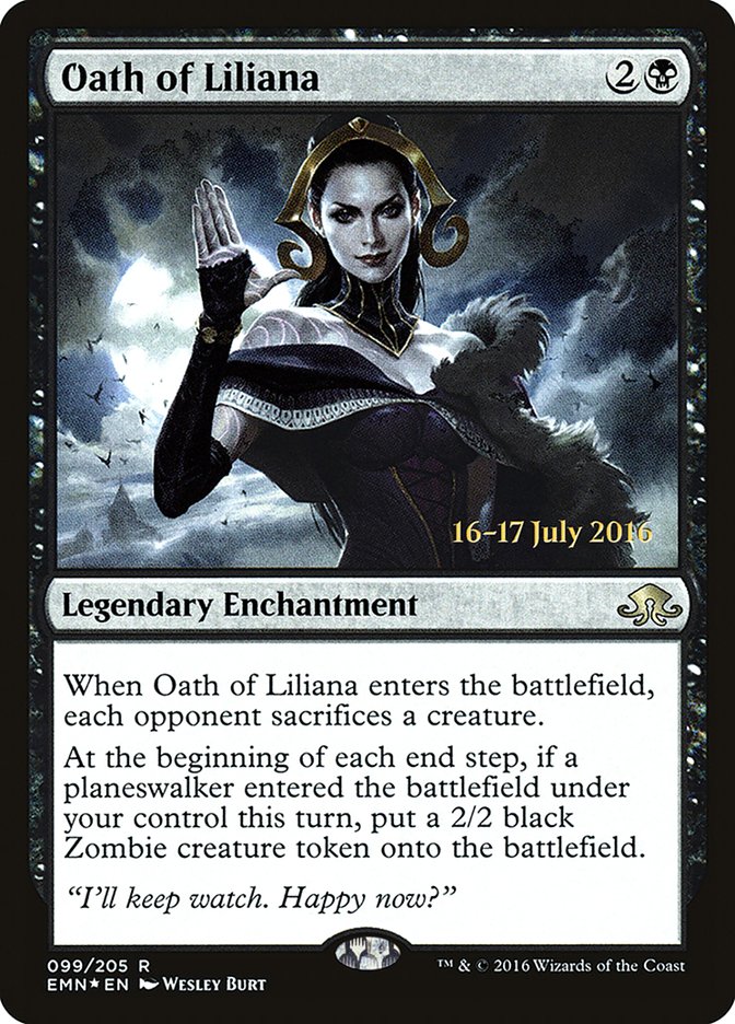 Oath of Liliana [Eldritch Moon Prerelease Promos] MTG Single Magic: The Gathering    | Red Claw Gaming