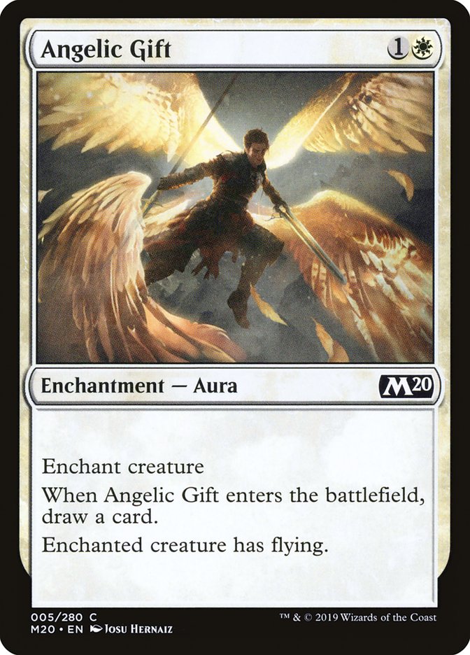 Angelic Gift [Core Set 2020] MTG Single Magic: The Gathering    | Red Claw Gaming