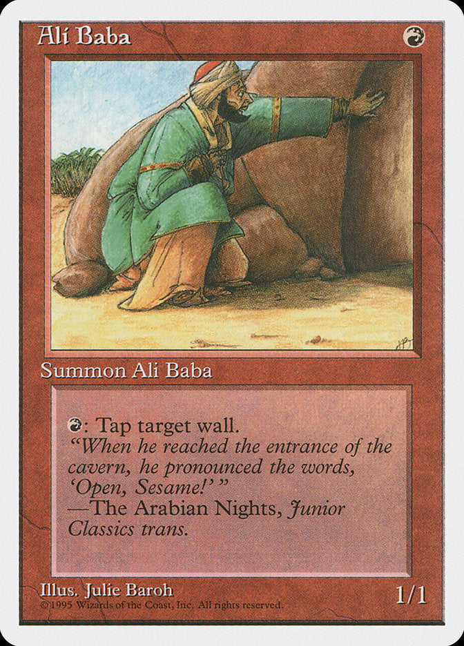 Ali Baba [Fourth Edition] MTG Single Magic: The Gathering    | Red Claw Gaming