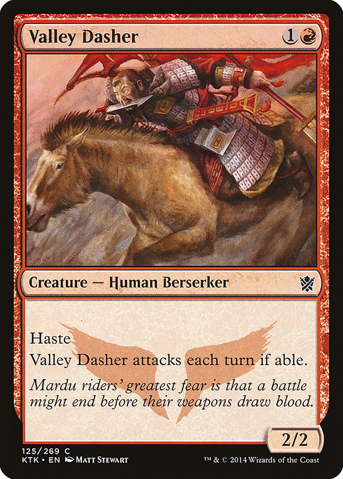 Valley Dasher [Khans of Tarkir] MTG Single Magic: The Gathering    | Red Claw Gaming