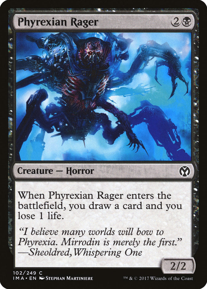 Phyrexian Rager [Iconic Masters] MTG Single Magic: The Gathering    | Red Claw Gaming