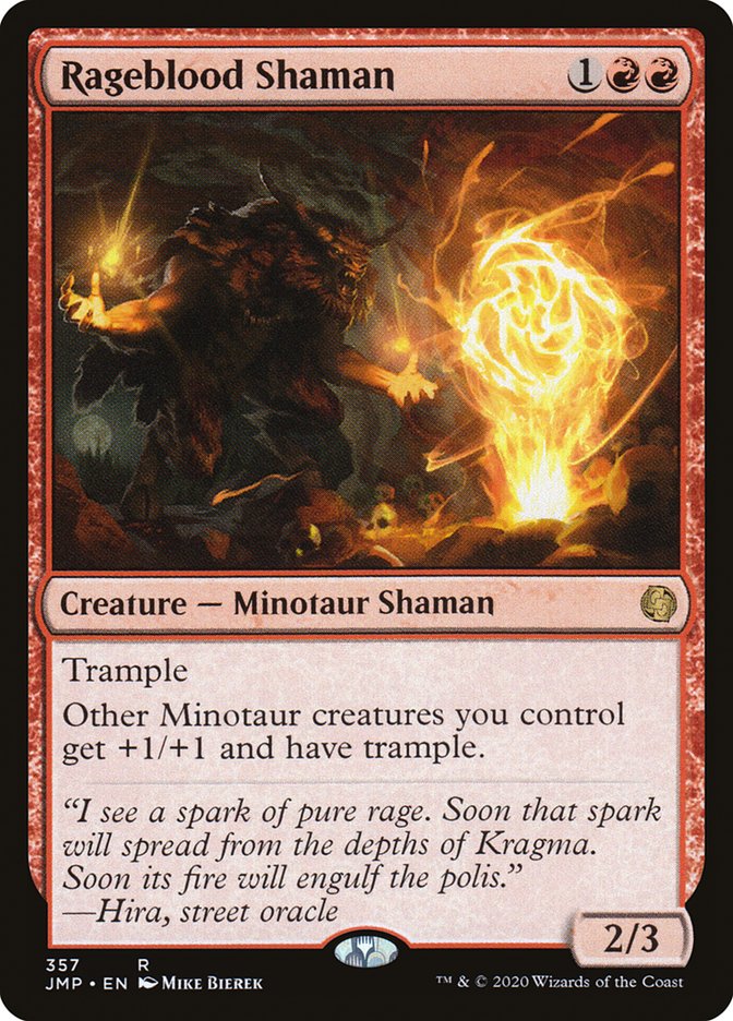 Rageblood Shaman [Jumpstart] MTG Single Magic: The Gathering    | Red Claw Gaming