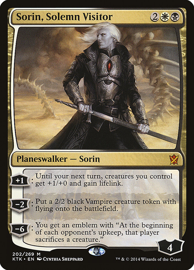 Sorin, Solemn Visitor [Khans of Tarkir] MTG Single Magic: The Gathering    | Red Claw Gaming