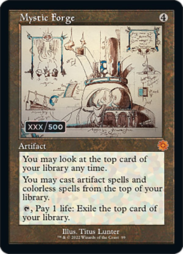 Mystic Forge (Retro Schematic) (Serialized) [The Brothers' War Retro Artifacts] MTG Single Magic: The Gathering    | Red Claw Gaming