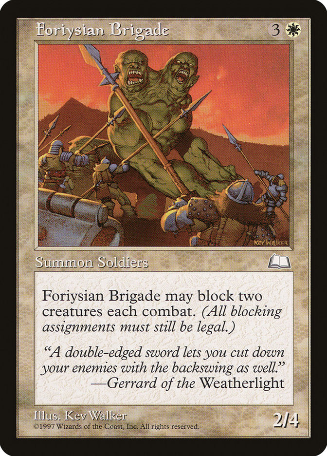 Foriysian Brigade [Weatherlight] MTG Single Magic: The Gathering    | Red Claw Gaming