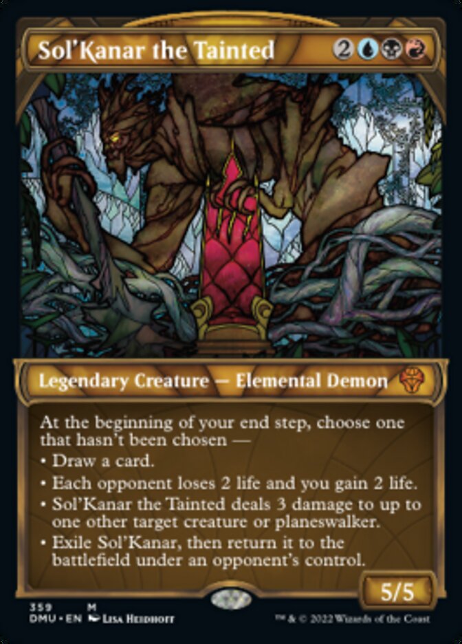 Sol'Kanar the Tainted (Showcase Textured) [Dominaria United] MTG Single Magic: The Gathering    | Red Claw Gaming
