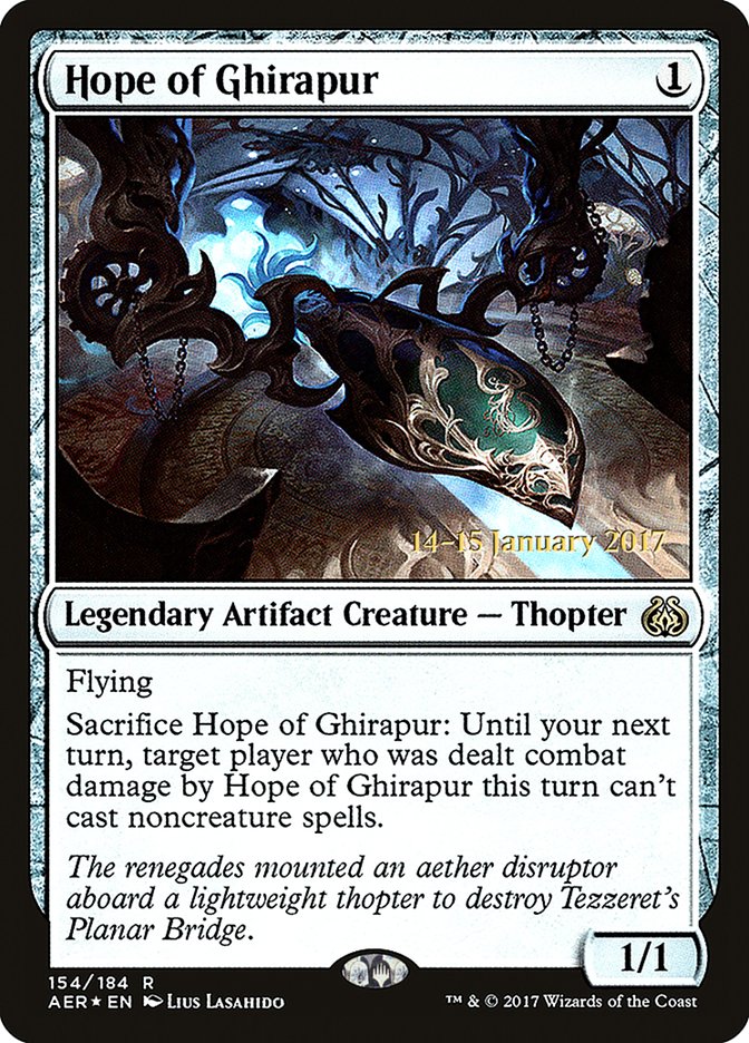 Hope of Ghirapur [Aether Revolt Prerelease Promos] MTG Single Magic: The Gathering    | Red Claw Gaming
