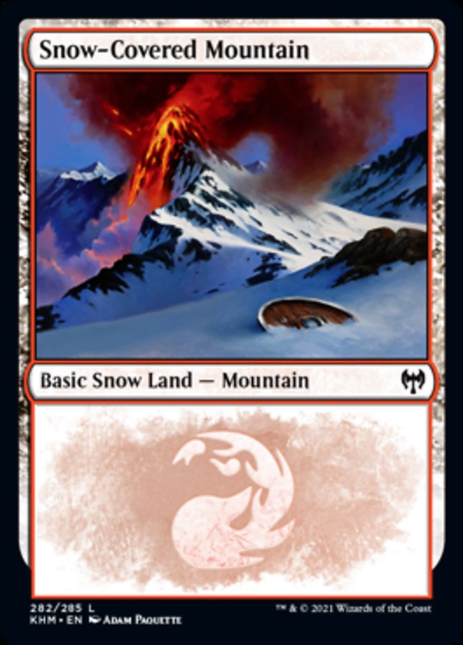Snow-Covered Mountain (282) [Kaldheim] MTG Single Magic: The Gathering    | Red Claw Gaming