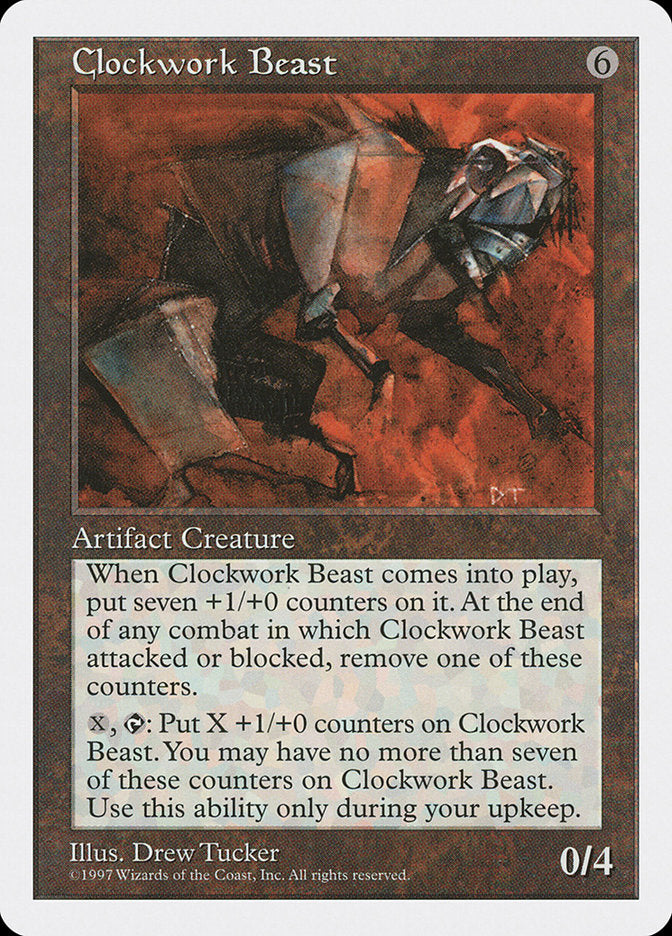 Clockwork Beast [Fifth Edition] MTG Single Magic: The Gathering    | Red Claw Gaming