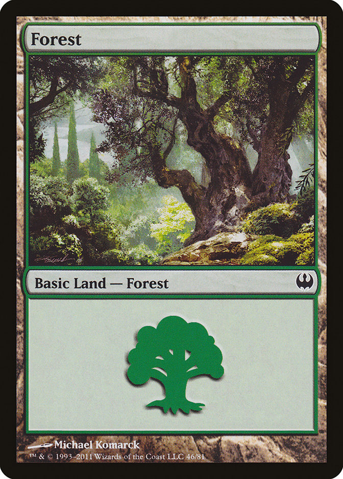 Forest (46) [Duel Decks: Knights vs. Dragons] MTG Single Magic: The Gathering    | Red Claw Gaming