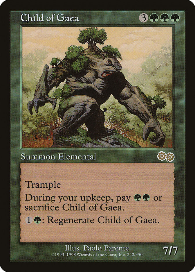 Child of Gaea [Urza's Saga] MTG Single Magic: The Gathering    | Red Claw Gaming
